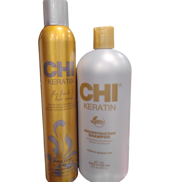 Chi Keratin reconstructing shampoo & hairspray - Picture 2 of 2